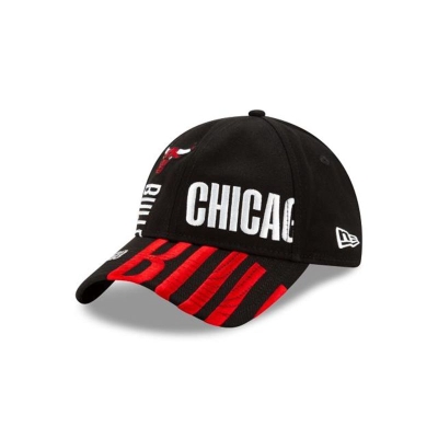 Chicago Bulls Gorra | New Era NBA Authentics Tip Off Series 9twenty Adjustable Cap Mexico - Negros